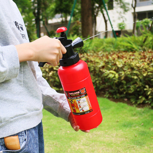 儿童消防灭火器水枪玩具抽拉式喷水男女孩大容量背包创意玩具水枪