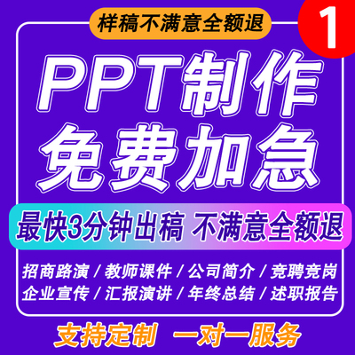 ppt代制作做美化设计修改工作汇报企业医学宣传演讲课件年终总结