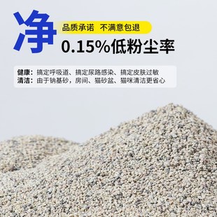 天然钠基矿石猫砂活性炭除臭结团无尘矿砂膨润土20公斤豆腐斤