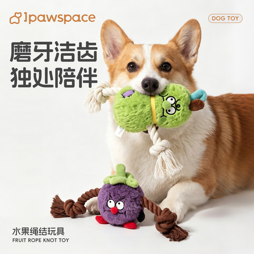 IPAWSPACE狗狗发声毛绒玩具耐咬