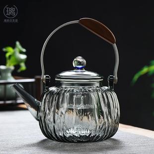 玻璃煮茶壶耐高温烧水泡茶家用电陶炉煮茶炉 提梁壶茶具煮茶器新款