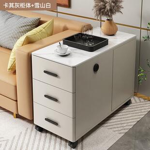 沙发侧边柜客厅家用三抽边柜轻奢现代小茶几简约小桌子可移动边几