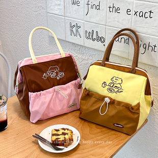 高颜值饭盒包加厚铝箔保温手提便携上班族带饭包便当包双层饭盒袋