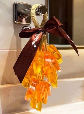 枫叶精油香皂创意可挂可洗香薰皂沐浴洗手车载高颜值伴手礼挂件