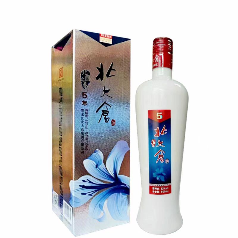 北大仓白酒 北国之春5年 浓香型52度500毫升 黑龙江粮食酿造固态