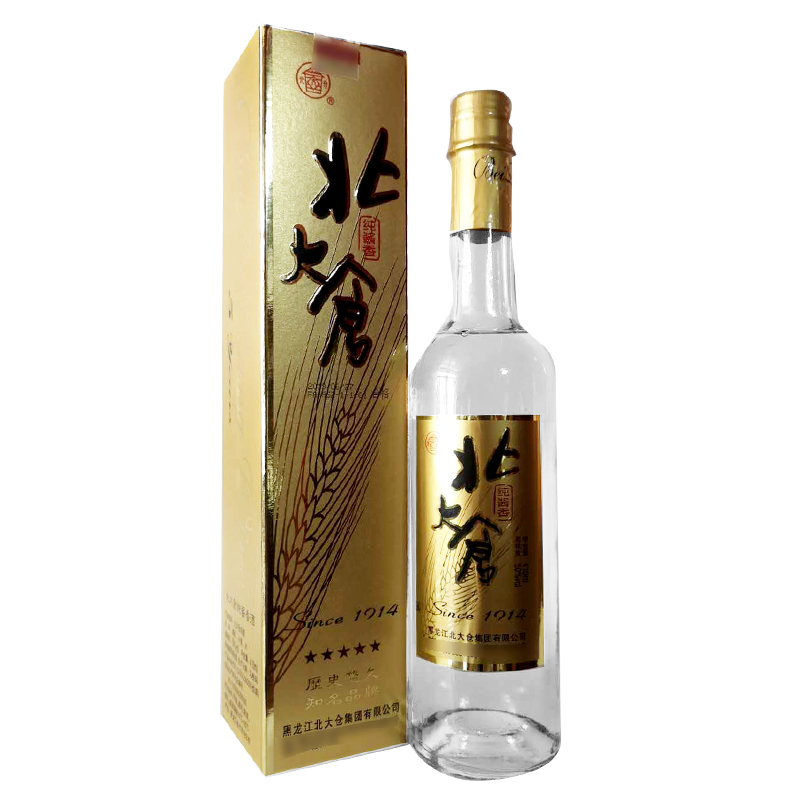 北大仓白酒 纯酱香酒50度410毫升 2018年产老酒黑龙江粮食麸曲酒