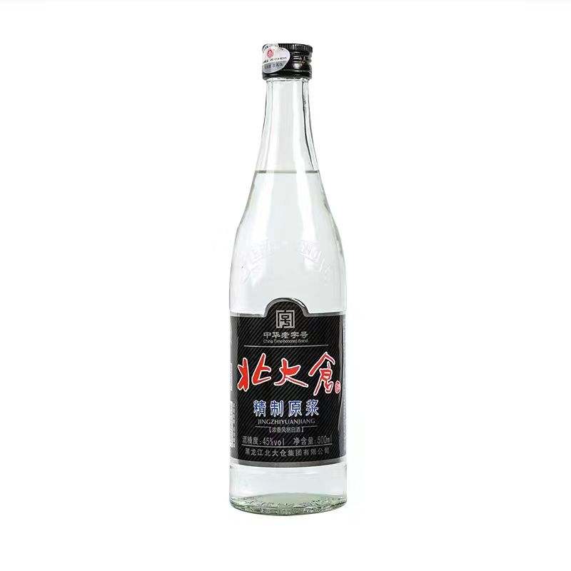 北大仓白酒 精制原浆 浓香风格45度500毫升 裸瓶黑龙江粮食酿造
