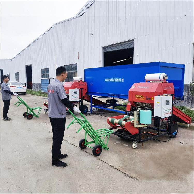 饲料牧草圆捆包膜机圆包秸秆打捆包膜机青贮料打捆包膜一体机,畜牧/养殖物资,特种养殖设备,淘宝优惠券,粉丝福利购,淘宝优惠卷