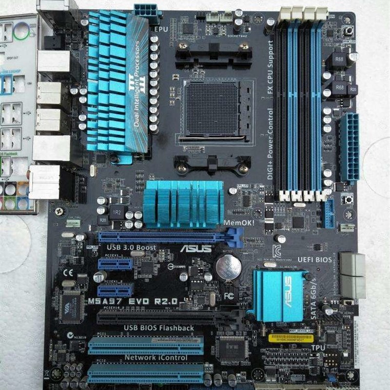 Asus/华硕 M5A97 EVO M5A97 R2.0推土机AM3+独显 970主板FX 8350