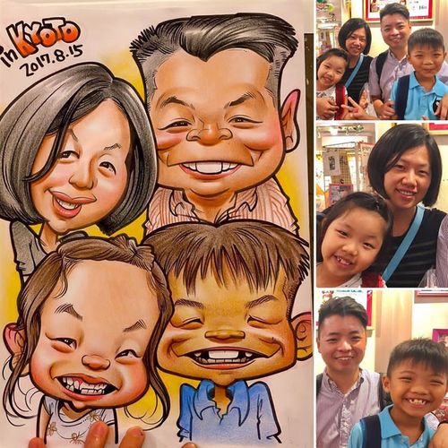 手绘真人画像 似颜绘夸张漫画头像动漫设计 卡通人像定制作肖像画