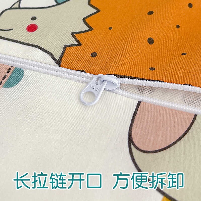 双人乳胶记忆枕枕套 A类100%全棉加长款枕头套情侣枕芯套