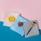 鱼鳞布抹布洗碗布懒人清洁厨房用品家用吸水不易掉毛巾擦玻璃专用