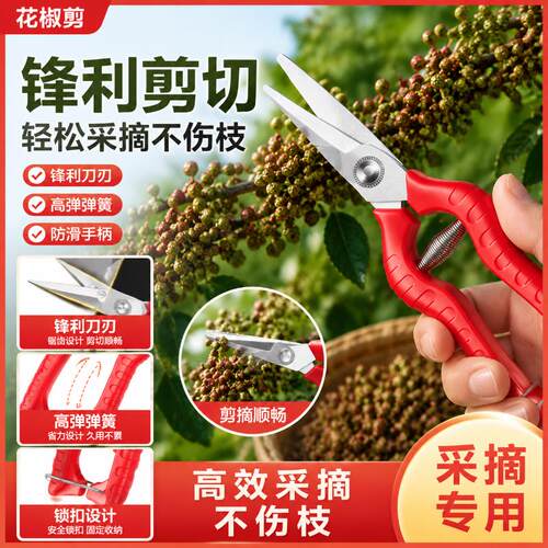 花椒剪采果剪修花修枝剪柑橘剪家居日用厨房小工具厨房小工具