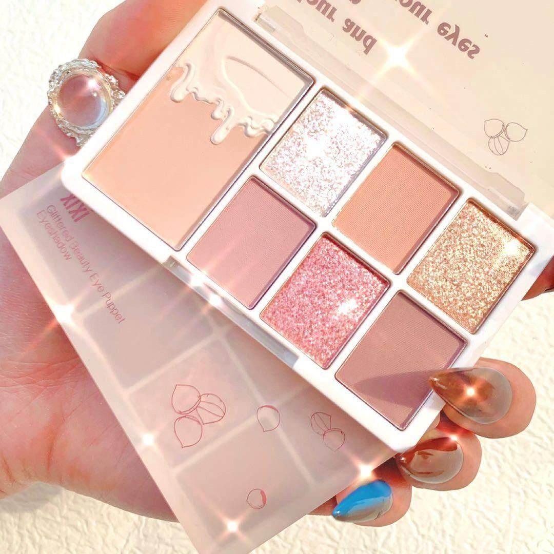 李佳琦推荐奶茶系大地色眼影盘ins超火清新七色高颜值哑光珠正品