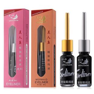 眼線液眼線筆防水不暈染軟頭硬頭女正品 游泳專用持久不脫色