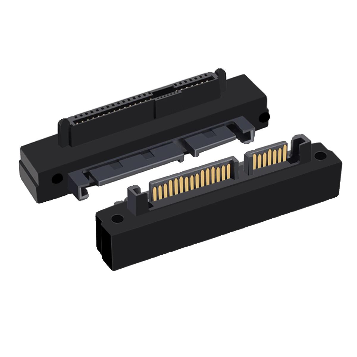 弯头 SFF-8482 主板SATA转接头15PIN电源接SAS转SATA线SAS硬盘22