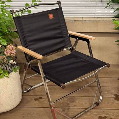 不锈钢折叠椅家用结实耐用靠背凳子加厚户外久坐不累可折叠式椅子