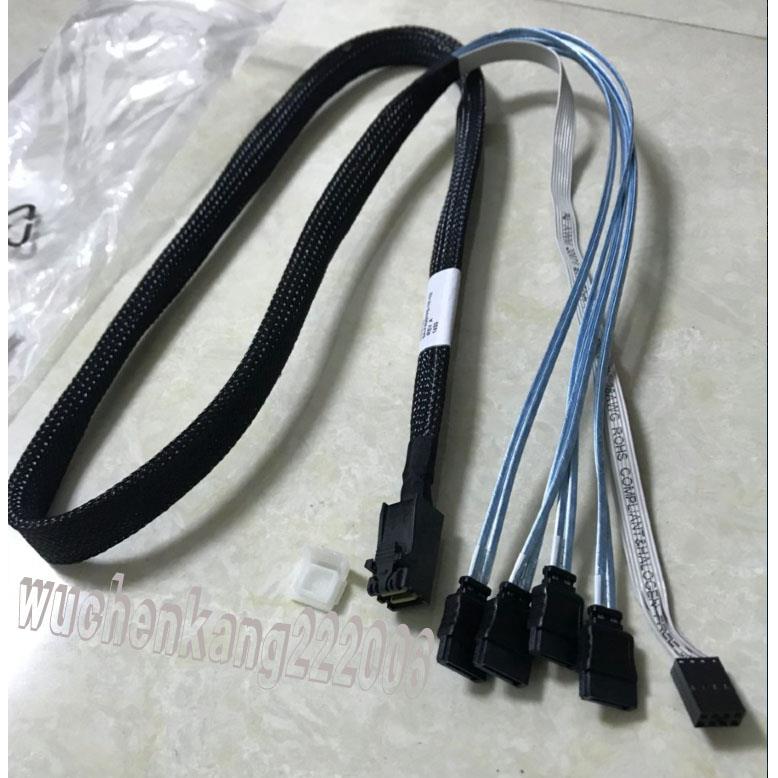 Sas阵列卡Minisas Hd 12g数据线Sff-8643到4*Sata与Lsi/Adaptec