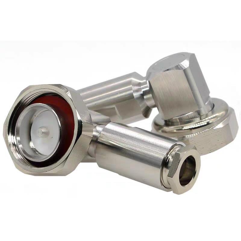 DIN弯头50-7 7DFB DIN公弯装接线RG213 214馈线7/16连接器L29接头