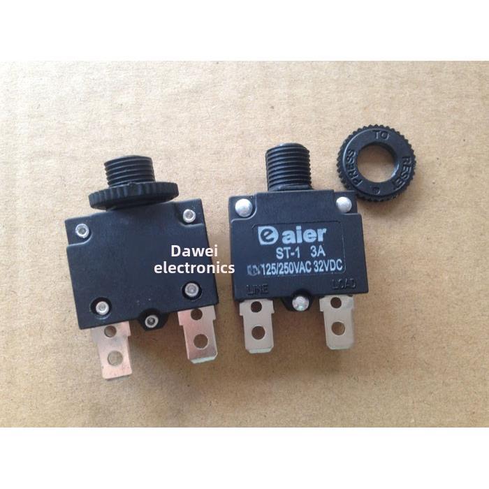 过载过流保护开关2针St-1覆位保险Wp-01 3A