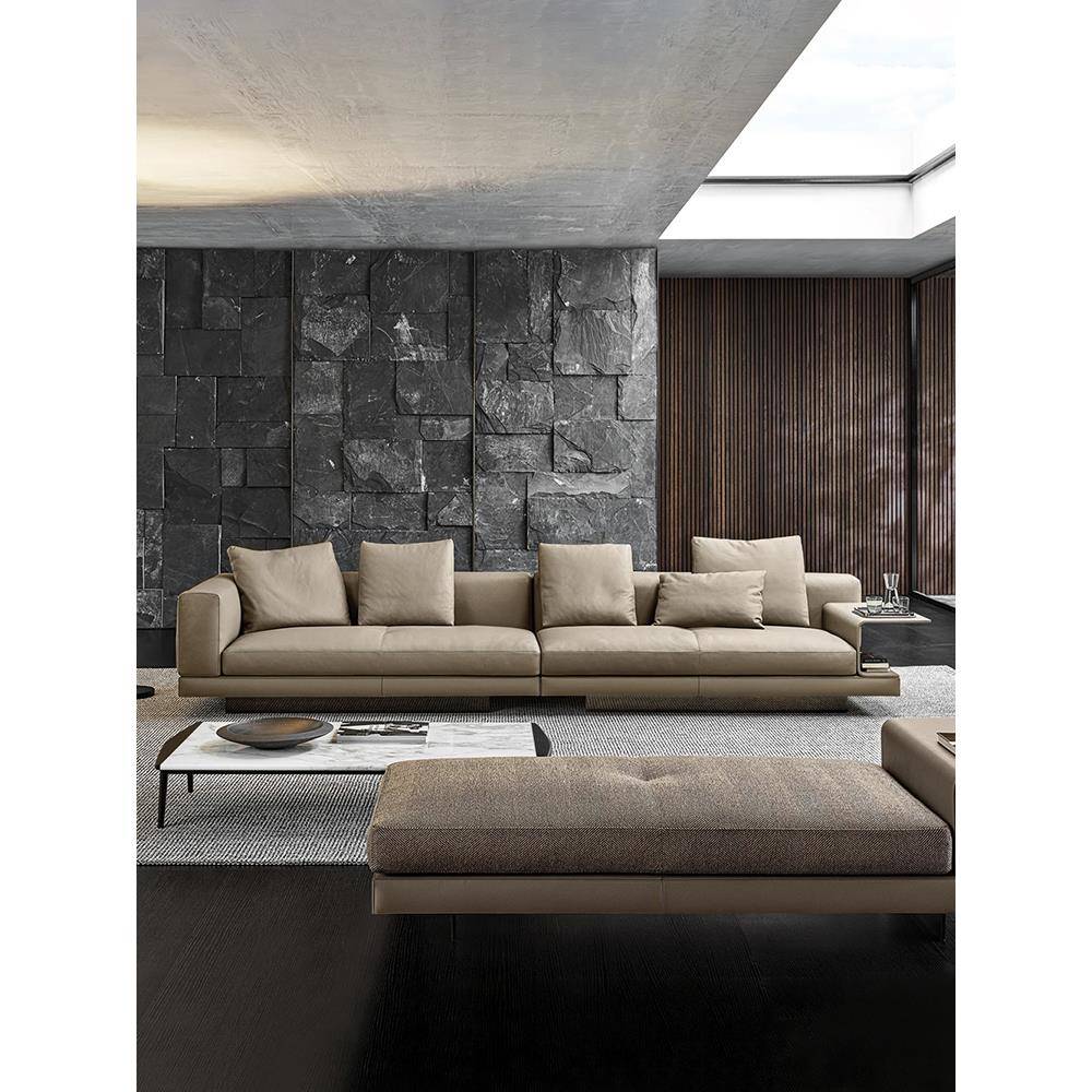 康奈利皮革沙发纳帕牛皮意大利Normcore意大利经典的房子大厅客厅