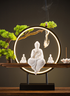 陶瓷释迦摩尼神像家居灯摆件装饰如来佛祖地藏王菩萨像观世音佛像