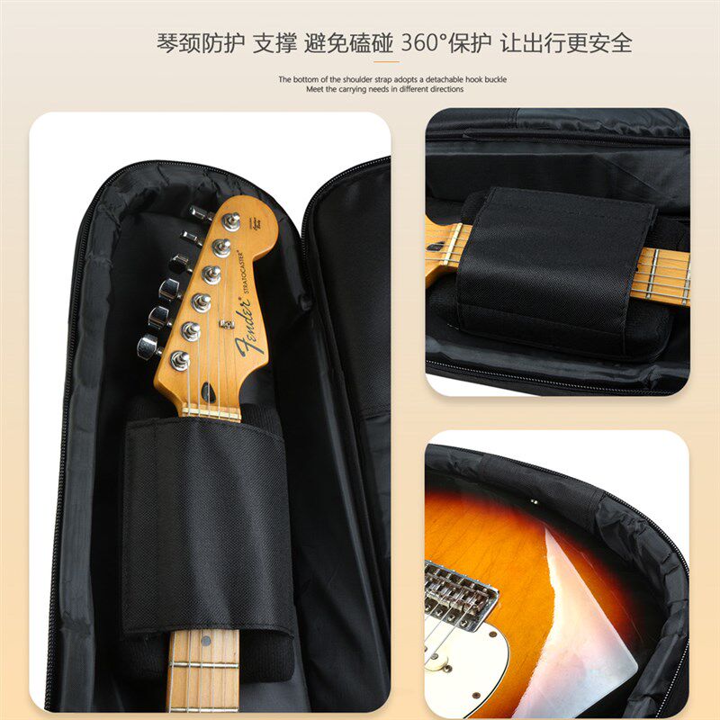 加厚电吉他专用包39寸防水琴包st型lp型sg通用双肩背包轻便可托运