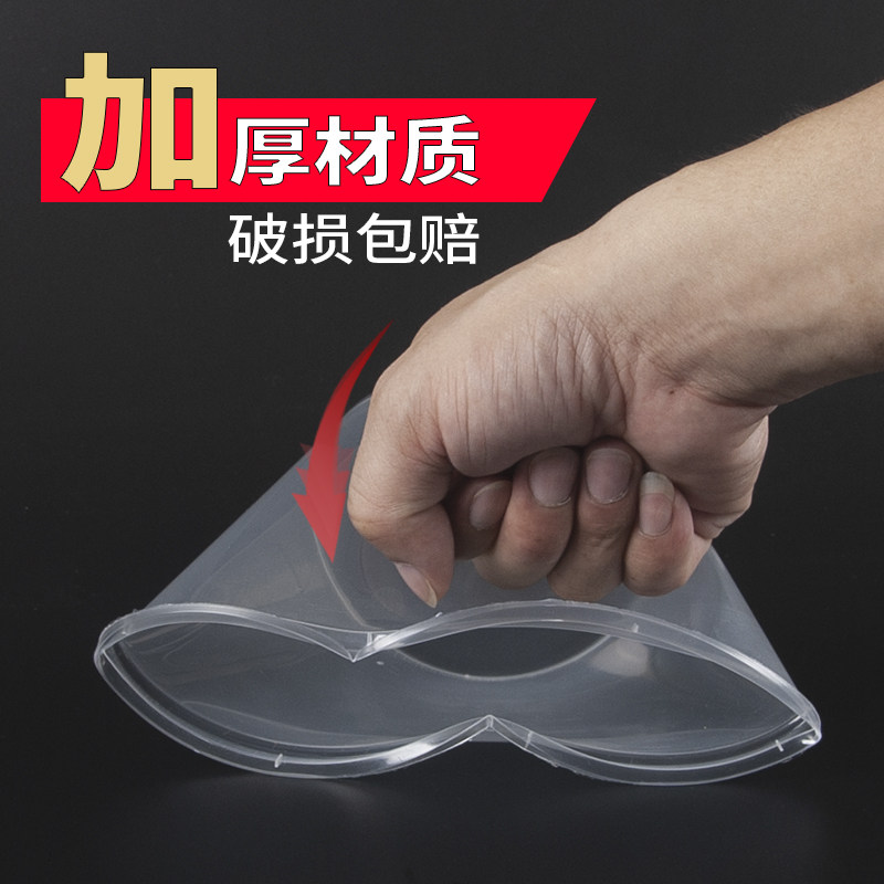 一次性外卖打包盒圆碗直桶饭盒圆形汤碗带盖注塑碗透明白色加厚碗