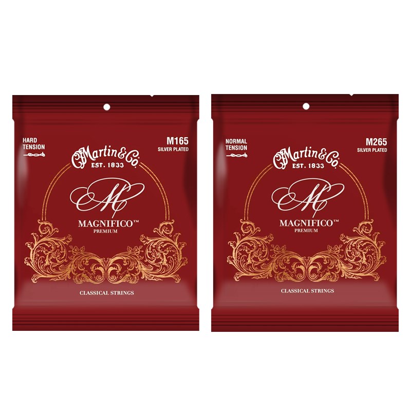 Martin马丁古典吉他琴弦仿羊肠尼龙M265 M165标准中高张力一套6根