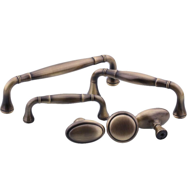 孔距76/96/128mm欧式青古铜色橱柜拉手 中式抽屉酒柜美式衣柜把手