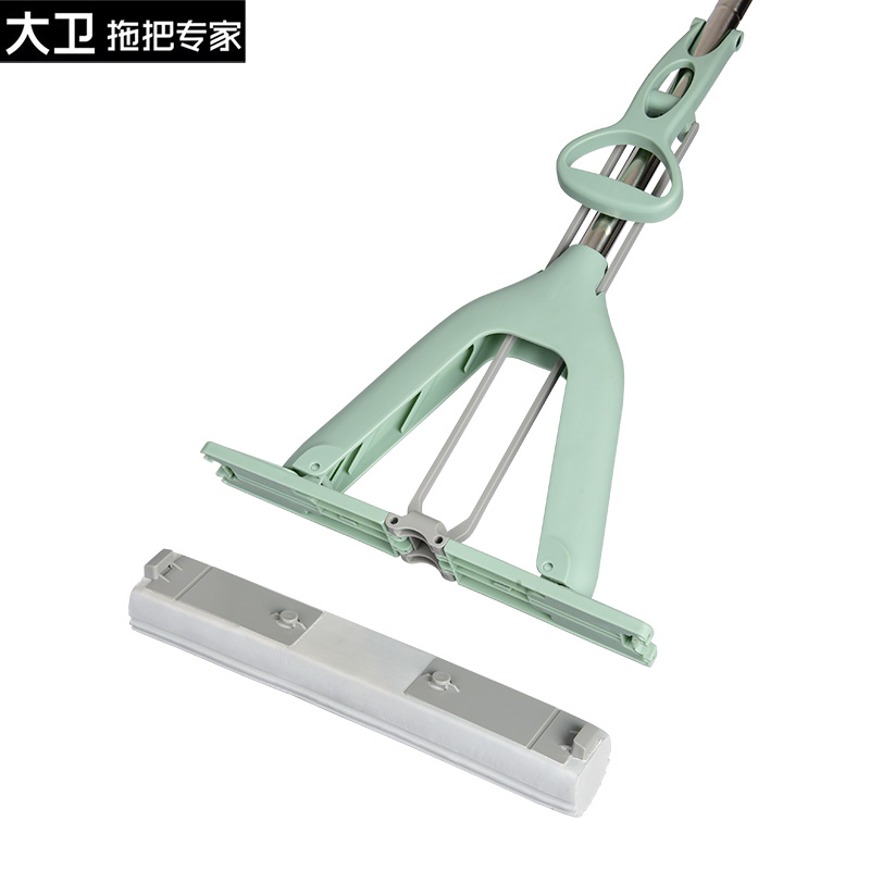 大卫胶棉拖把滚轮式大号胶棉头海绵对折头适用于M1 M6plus M2配件