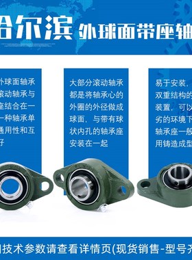 哈尔滨外球面带座轴承固定座UCFL305 FL306 FL307 FL308 FL309310