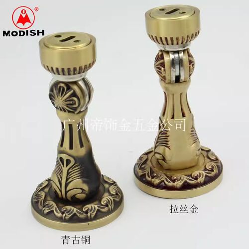 摩帝仕黄铜欧式花纹门吸