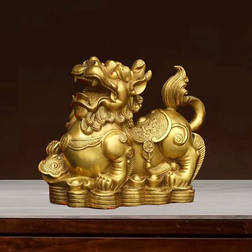 全铜貔貅摆件一对j客厅玄关装饰家居店铺办公室工艺品皮休礼品中