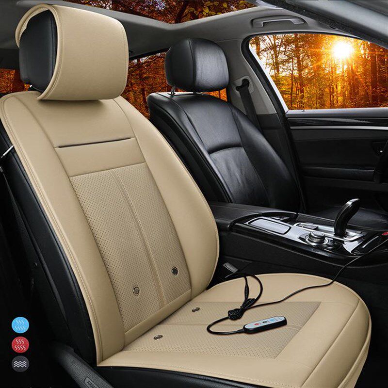 汽车坐垫通风按摩加热座椅垫12v车载夏季吹风带风扇多功能通用垫