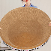 猫抓板窝耐磨不掉屑瓦楞纸超大号圆形盆猫爪板猫窝一体爬猫咪玩具