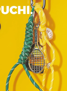 《MiuM. 网球女孩》PUCHI.噗哧商店 棒球撞色运动个性创意包挂