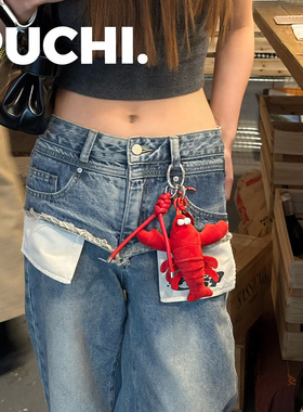 《Fluffy. 龙虾熟了》PUCHI.噗哧商店 搞怪毛绒挂件卡通公仔包挂