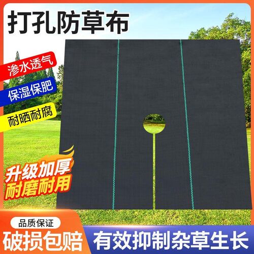 防草布切片果园果树除草布u打孔单片遮草盖草农用园艺地布透气透