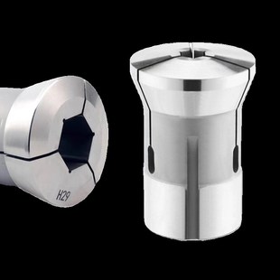 数控64a0六角弹簧钢夹头 640弹簧钢精磨夹头 螺纹48小头56