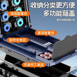 2025新款钓i箱挺野32L升超轻带轮钓箱多功能加厚保温鱼箱渔具装备