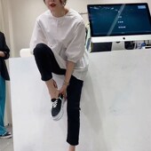 2024黑色系带增高厚底帆布鞋 子833 百搭休闲Z鞋 女单鞋 平底百搭板鞋