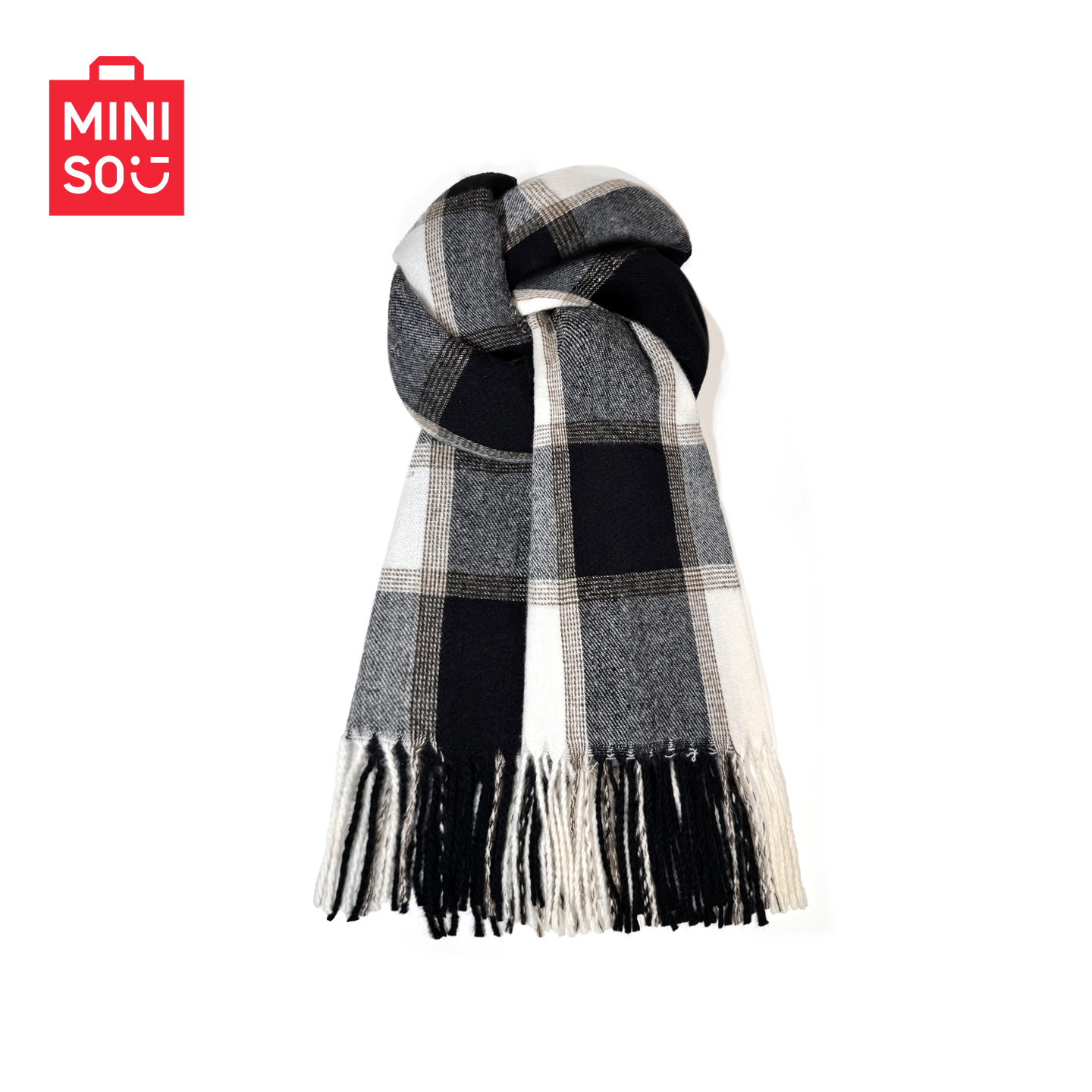 MINISO名创优品围巾秋冬季2025新款英伦风