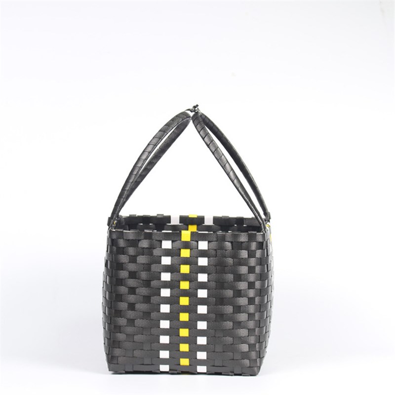 方篮提篮藤编提蓝粽蓝新款纯手工编织环保塑料果篮鸡蛋篮野餐赶海