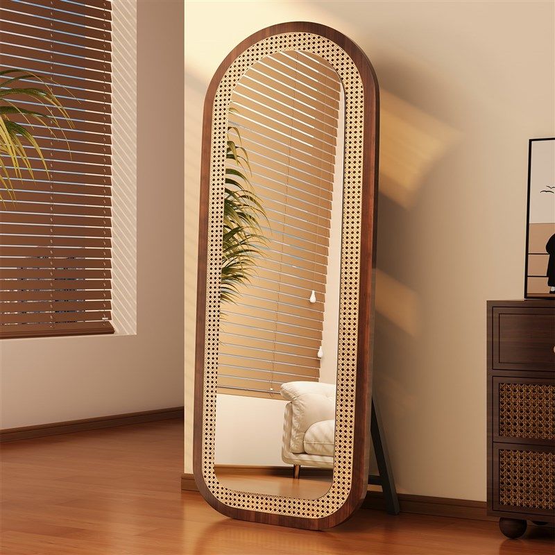 中古风落地镜全身镜穿衣镜家用高级防爆女生卧室客厅拱形试衣镜子,住宅家具,穿衣镜,淘宝优惠券,粉丝福利购,淘宝优惠卷