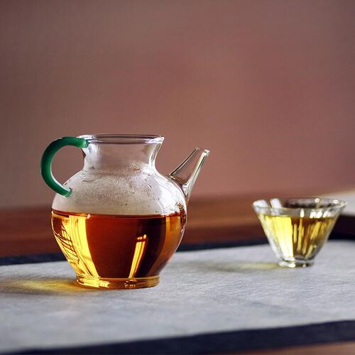 玻璃公道杯加厚耐高温带过中式高档茶具茶漏一体公杯茶分茶器