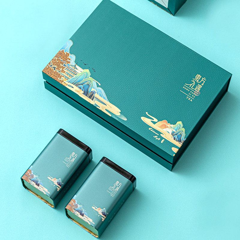 通用茶叶包装盒空盒红绿茶普洱碧螺春礼盒一斤半斤装茶叶铁罐礼盒