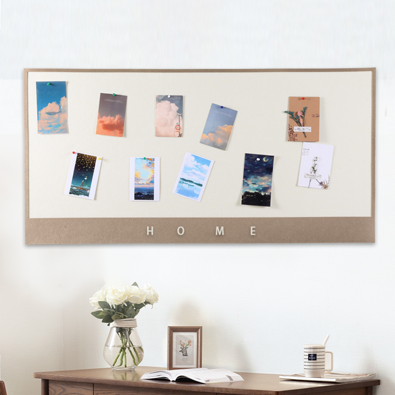 毛毡墙贴照片墙展示板客厅背景墙软木板留言板卧室幼儿园作品展示