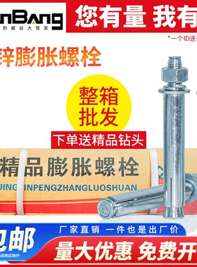 整箱镀锌加长超长金属铁膨胀螺丝大全拉爆MMMMMMmm