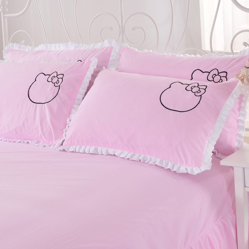 韩式公风爱猫咪卡通儿童少女心女生枕单人一对装,床上用品,枕套,淘宝优惠券,粉丝福利购,淘宝优惠卷